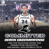 Oswin Erhunmwunse Commits to Providence